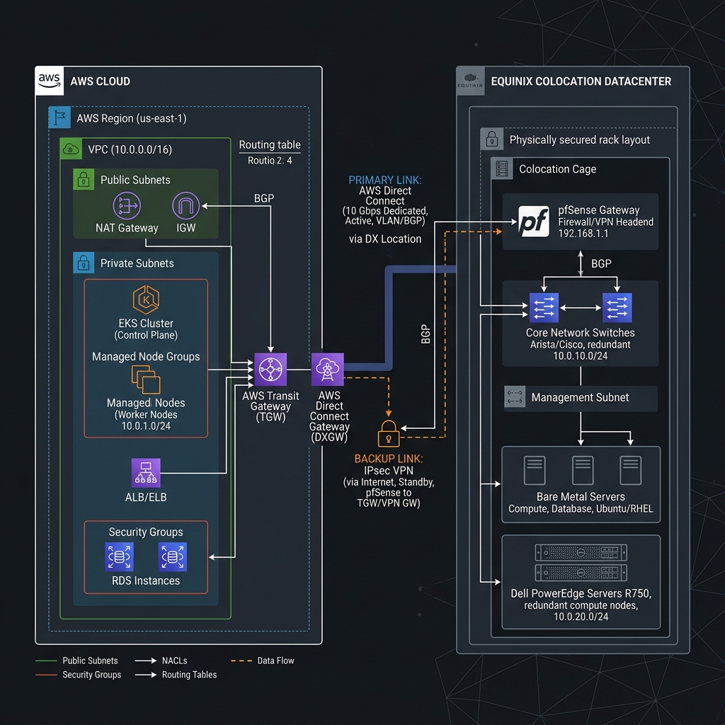 Hybrid Cloud Architecture Diagram