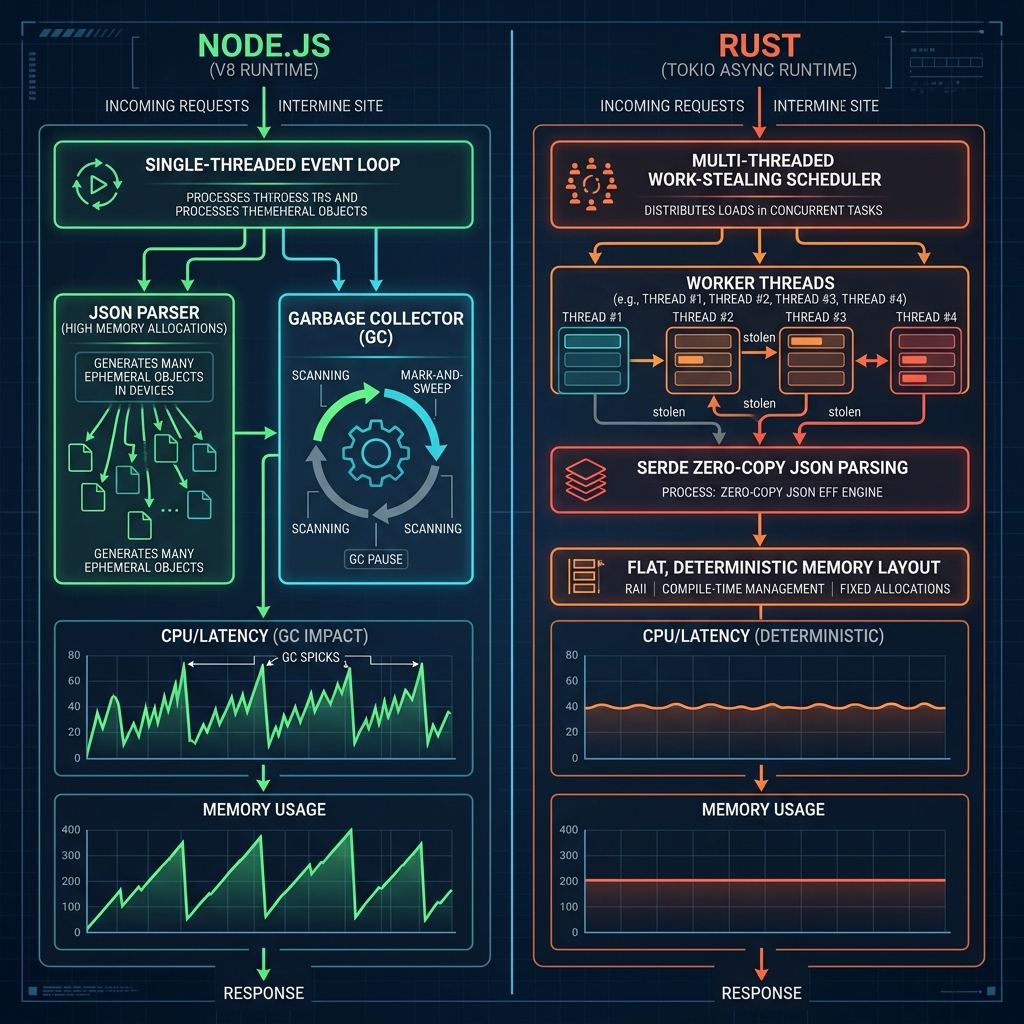 Node.js vs Rust Architecture